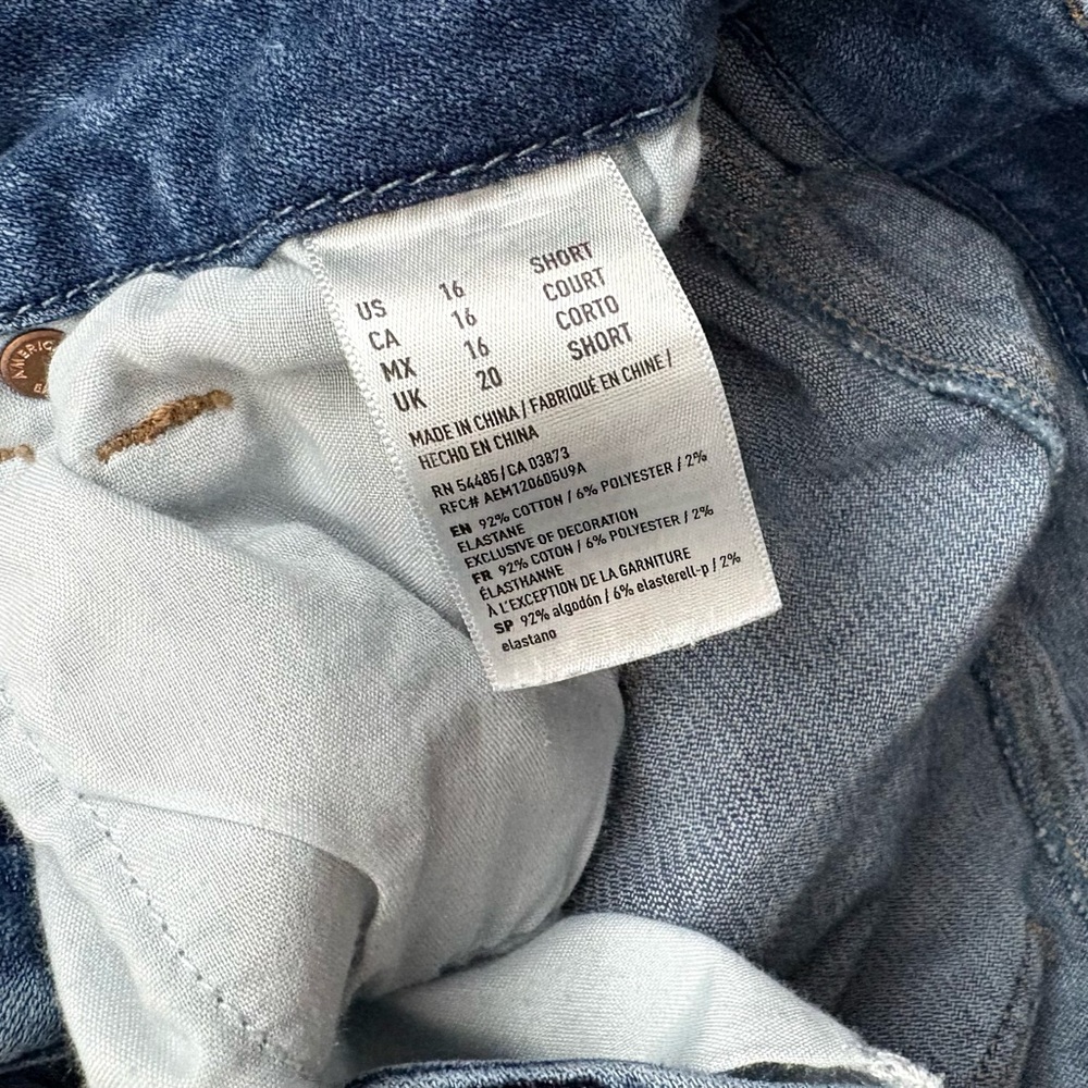 American Eagle Outfitters Curvy Skinny Kick Jeans - Blue - Picture 6 of 11